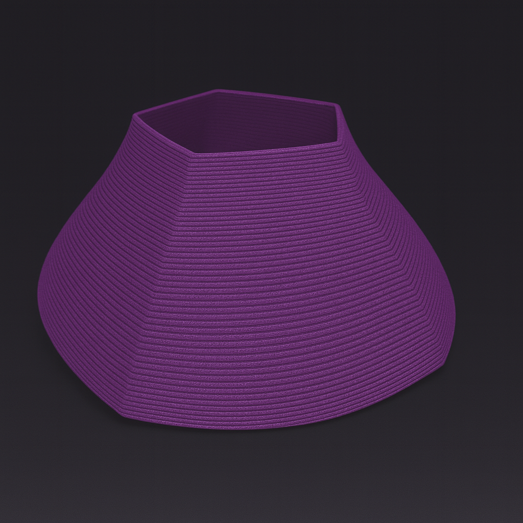 Polygon effect - geometric faceted shape